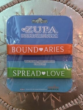 Zupa Boundaries Bandz Silicone Bracelet Set - Orange & Green